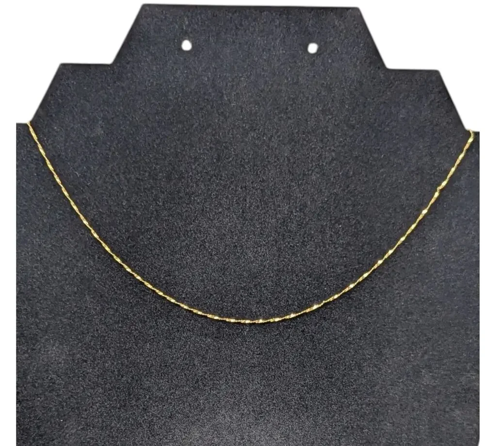 14K Italy Yellow Gold Diamond-Cut Rope Chain Necklace – 18